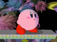 kirby hanging out